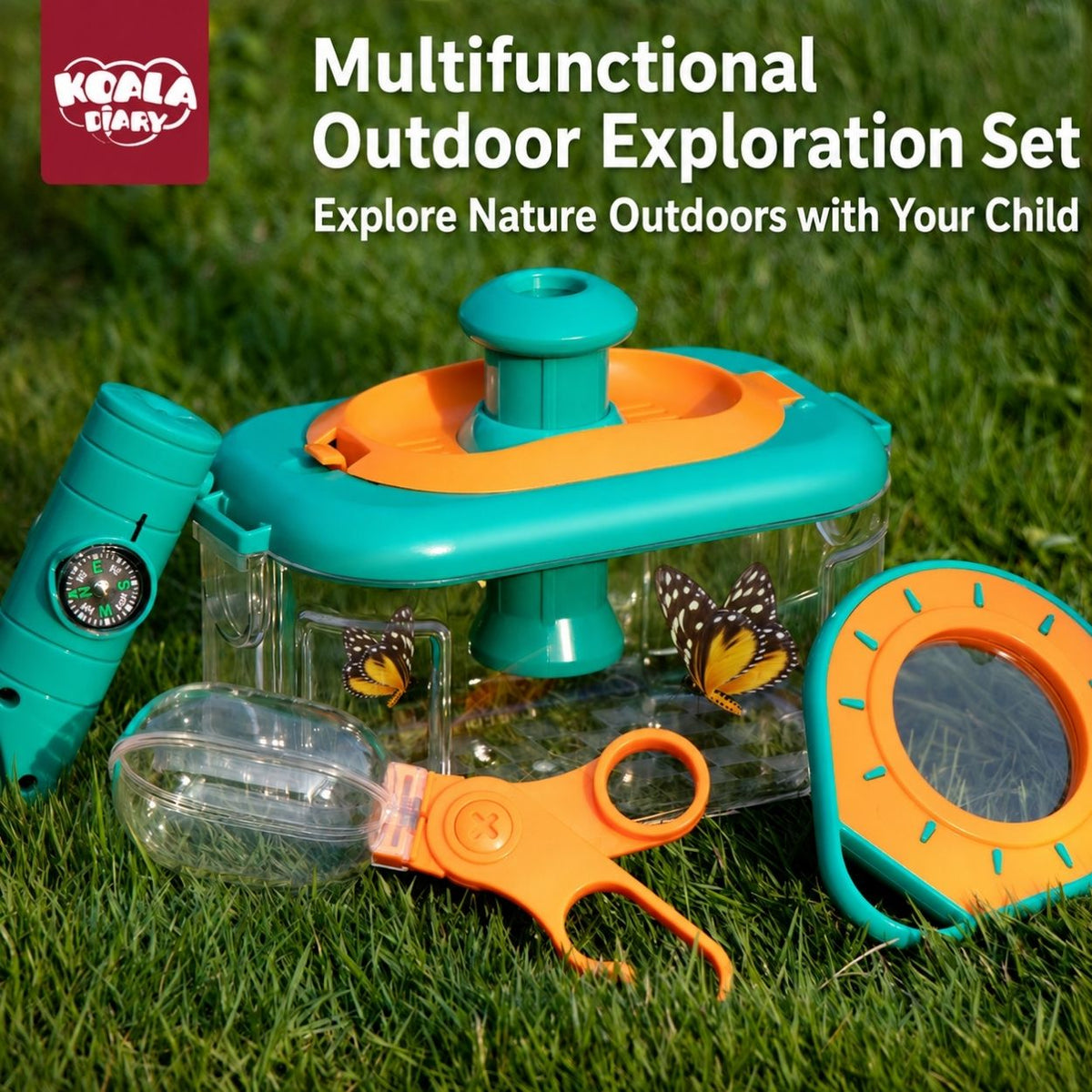 Children's outdoor adventure insect observation box parent-child interactive camping set play house toys holiday gifts wholesale