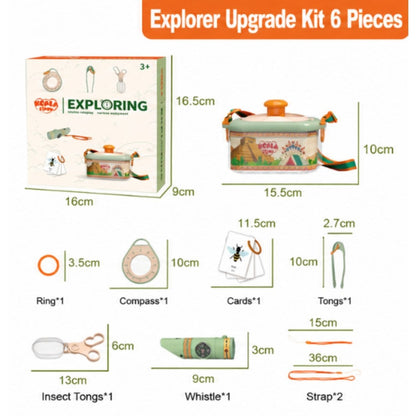 Children's outdoor adventure insect observation box parent-child interactive camping set play house toys holiday gifts wholesale