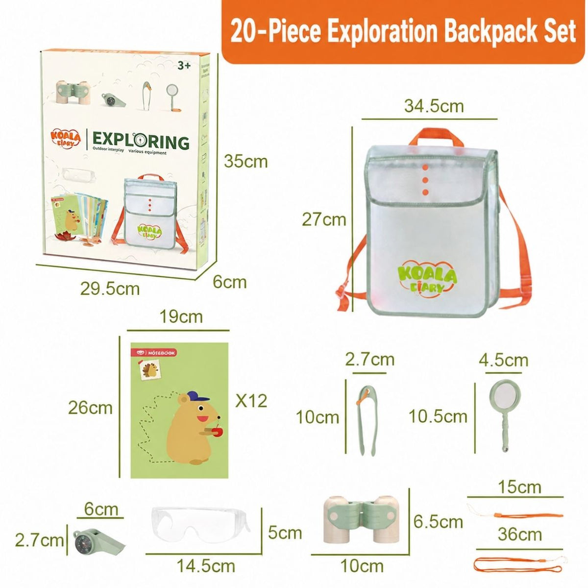 Children's outdoor adventure insect observation box parent-child interactive camping set play house toys holiday gifts wholesale
