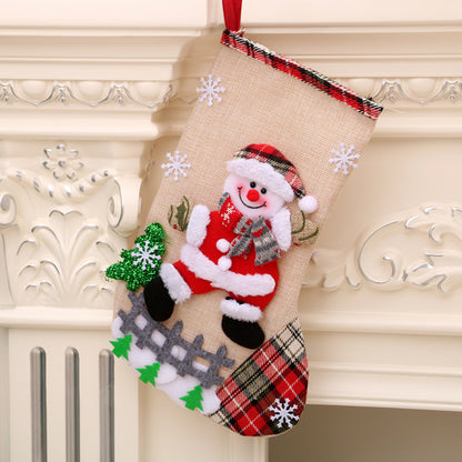 Christmas decorations Santa Claus small socks Christmas tree pendants Christmas stockings gift bags Christmas bags