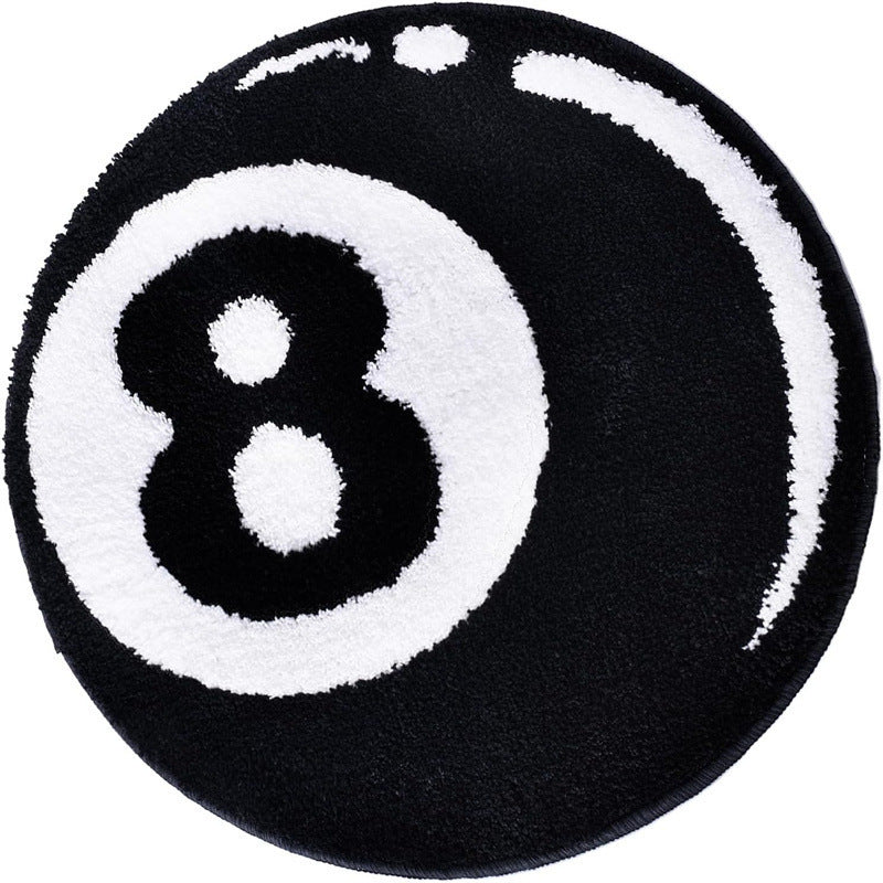 Interesting round cashmere carpet living room sofa coffee table floor mat study bedroom bedside dirt-resistant non-slip mat wholesale