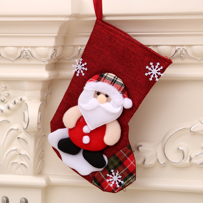 Christmas decorations Santa Claus small socks Christmas tree pendants Christmas stockings gift bags Christmas bags