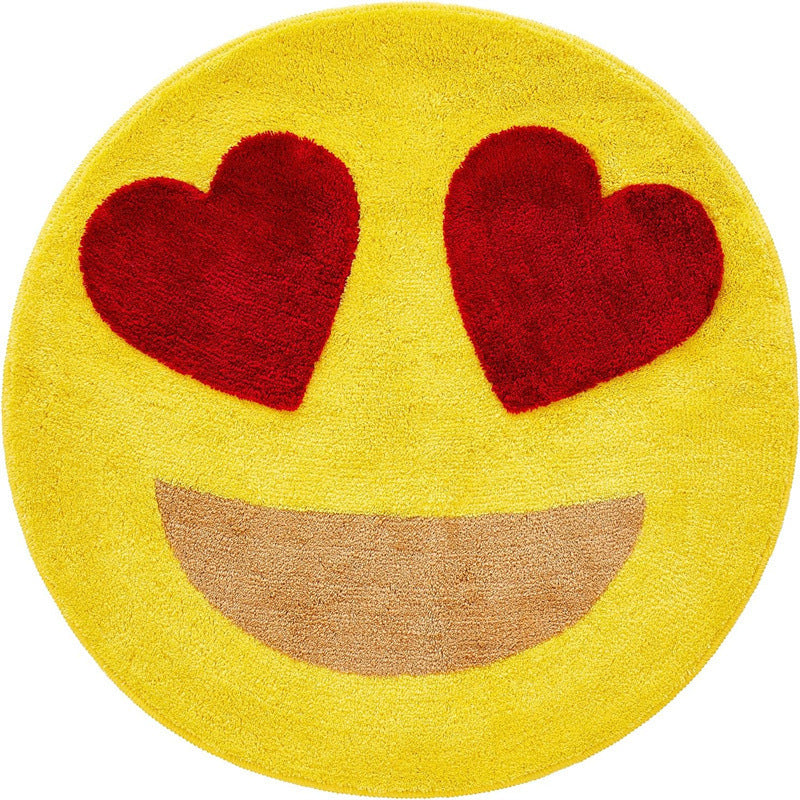 Interesting round cashmere carpet living room sofa coffee table floor mat study bedroom bedside dirt-resistant non-slip mat wholesale