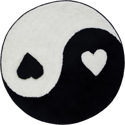 Interesting round cashmere carpet living room sofa coffee table floor mat study bedroom bedside dirt-resistant non-slip mat wholesale