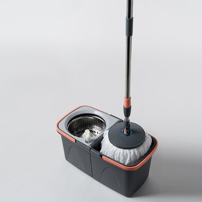 Good god mop split bucket net sewage separation bucket household hand-free washing rotating mop steel basket / plastic basket