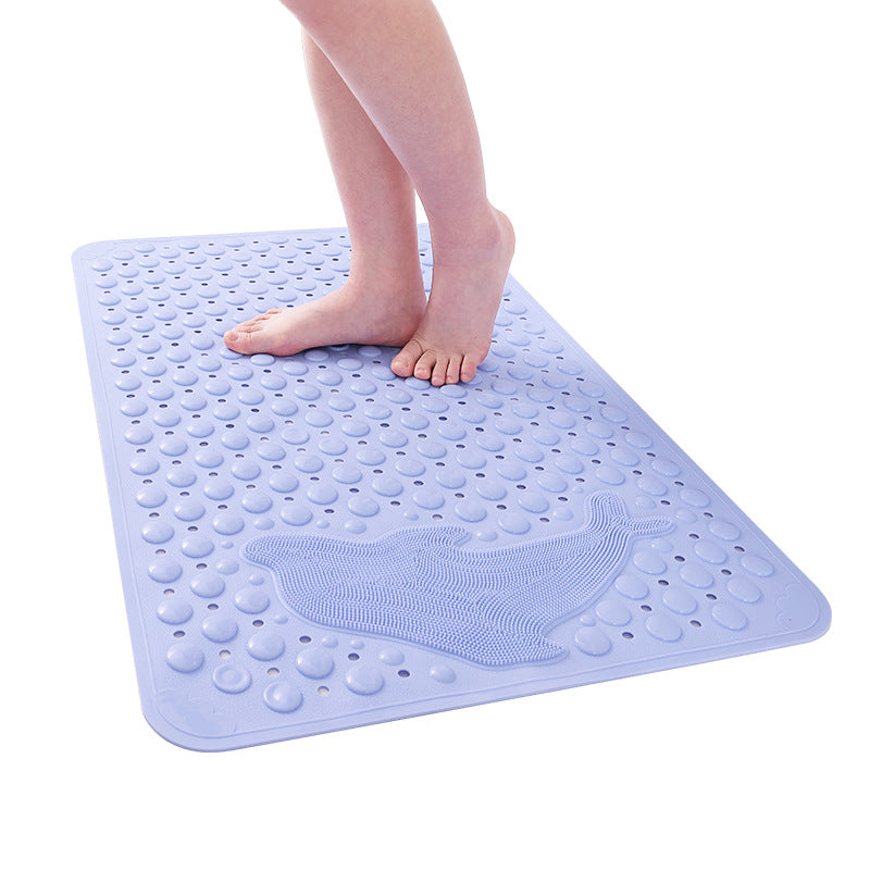 Bathroom anti-slip mat, toilet bath mat, shower room waterproof anti-fall mat, household toilet mat with suction cup