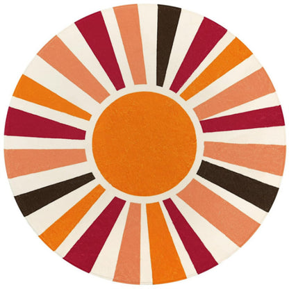 Interesting round cashmere carpet living room sofa coffee table floor mat study bedroom bedside dirt-resistant non-slip mat wholesale