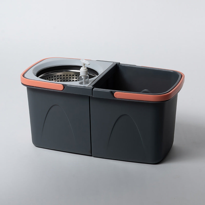 Good god mop split bucket net sewage separation bucket household hand-free washing rotating mop steel basket / plastic basket