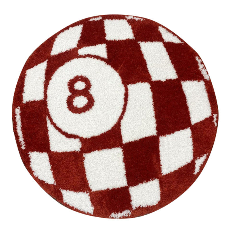 Interesting round cashmere carpet living room sofa coffee table floor mat study bedroom bedside dirt-resistant non-slip mat wholesale