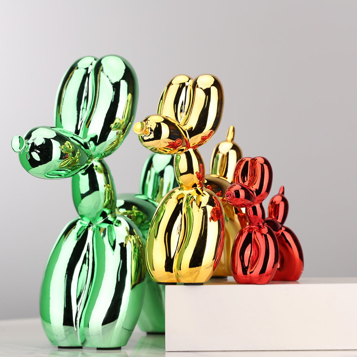 Electroplating balloon dog resin ornaments home decoration crafts creative simple collection gifts gifts