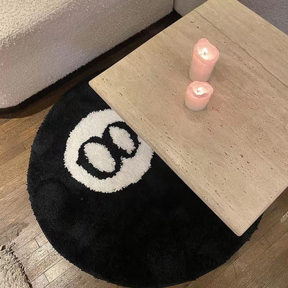 Interesting round cashmere carpet living room sofa coffee table floor mat study bedroom bedside dirt-resistant non-slip mat wholesale