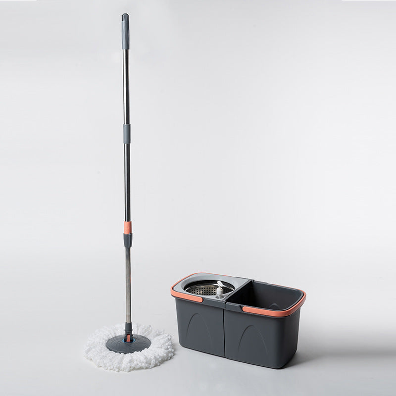 Good god mop split bucket net sewage separation bucket household hand-free washing rotating mop steel basket / plastic basket