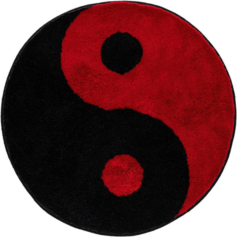 Interesting round cashmere carpet living room sofa coffee table floor mat study bedroom bedside dirt-resistant non-slip mat wholesale
