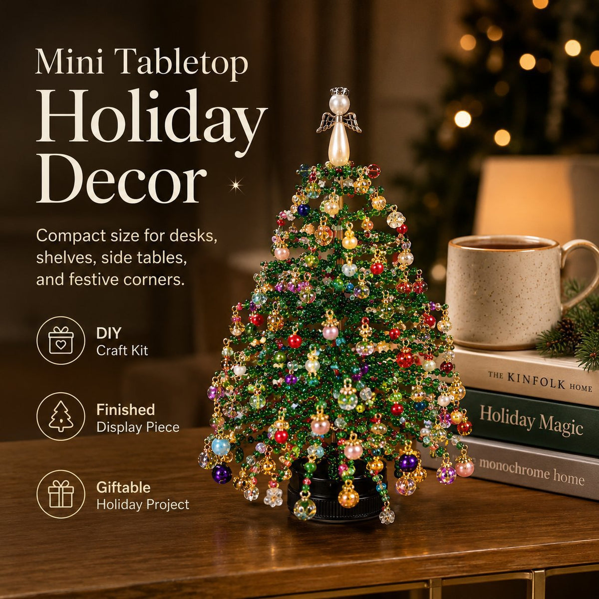 New cross-border product: DIY Beaded Christmas Tree Kit