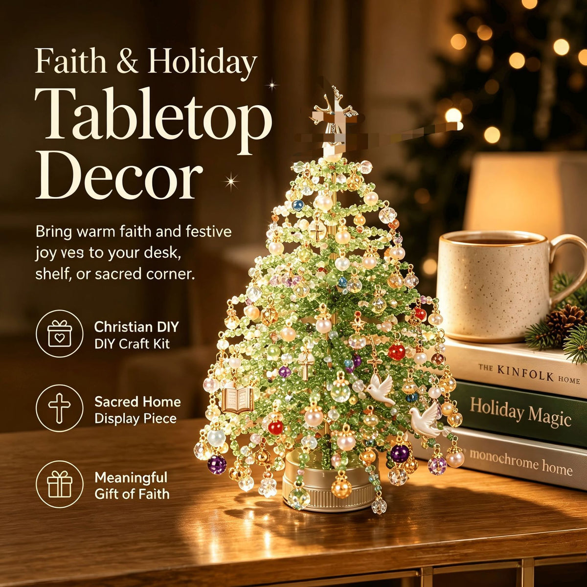 New cross-border product: DIY Beaded Christmas Tree Kit