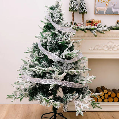 String lights, Christmas tree decorations, ribbon lights, gift box decorations, cross-border Christmas ribbon LED lights
