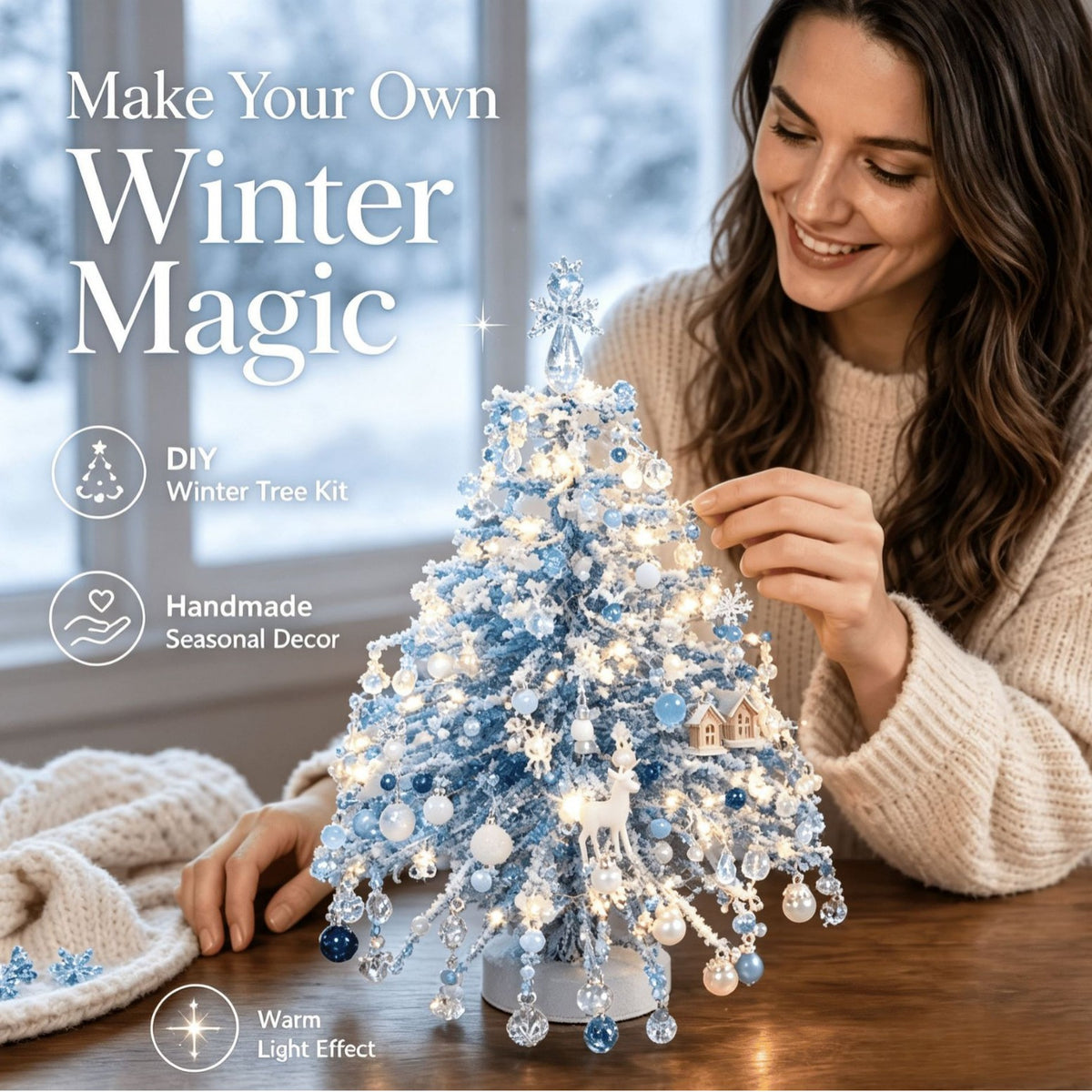 New cross-border product: DIY Beaded Christmas Tree Kit