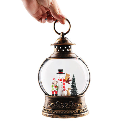 Christmas decorations, lanterns, music boxes, rotating crystal balls, old man Christmas tree lights, ornaments, Christmas gifts.