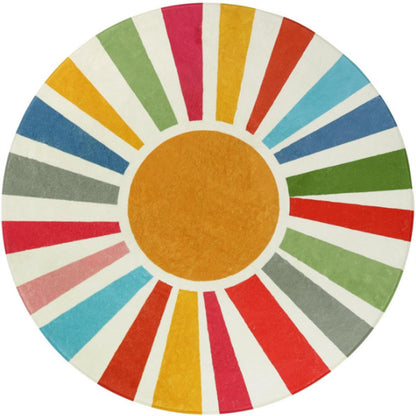Interesting round cashmere carpet living room sofa coffee table floor mat study bedroom bedside dirt-resistant non-slip mat wholesale