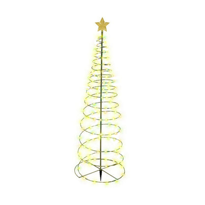 Cross-border popular Christmas garden lights string stars Christmas tree decoration lights LED solar Christmas tree