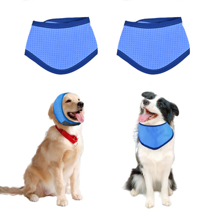 Popular summer pet bibs, cooling scarves, triangular bandages, breathable and cool towels for dogs, PVA cooling