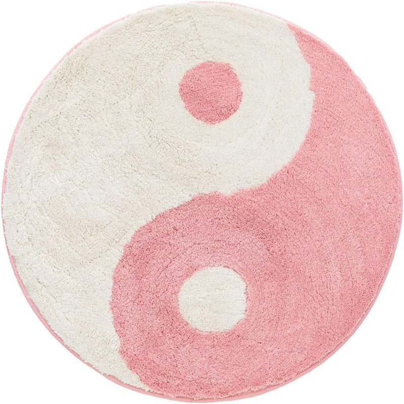 Interesting round cashmere carpet living room sofa coffee table floor mat study bedroom bedside dirt-resistant non-slip mat wholesale