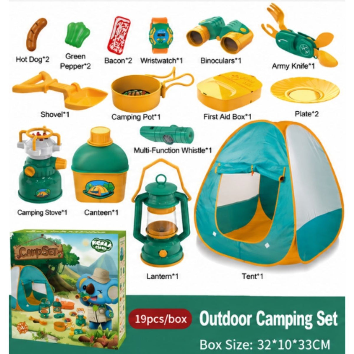 Children's outdoor adventure insect observation box parent-child interactive camping set play house toys holiday gifts wholesale
